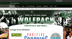 Desktop Screenshot of cgaasoftball.com