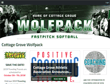 Tablet Screenshot of cgaasoftball.com